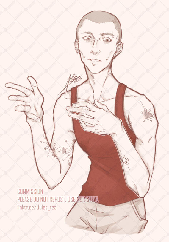 Red Tim (refined sketch)