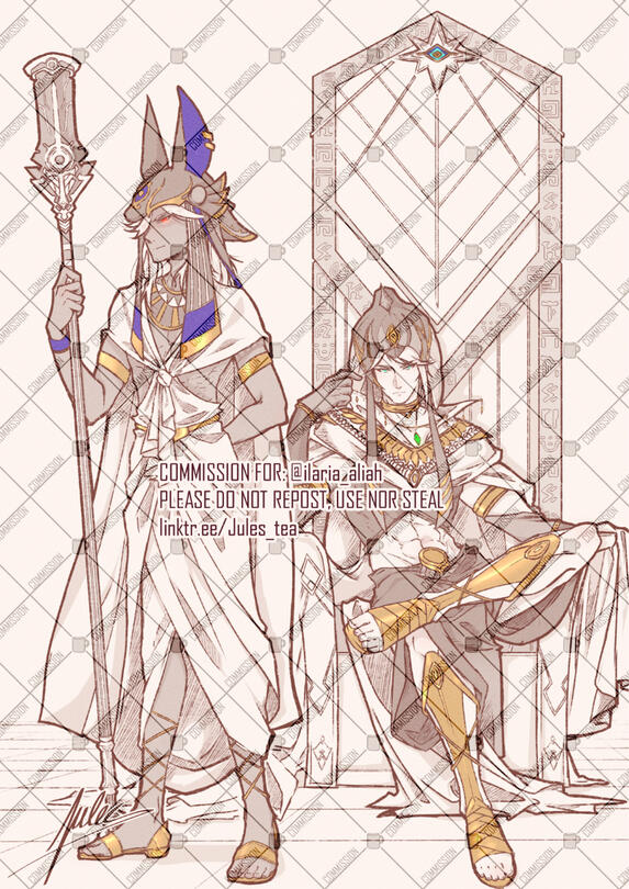 The King and the Magus (refined sketch)