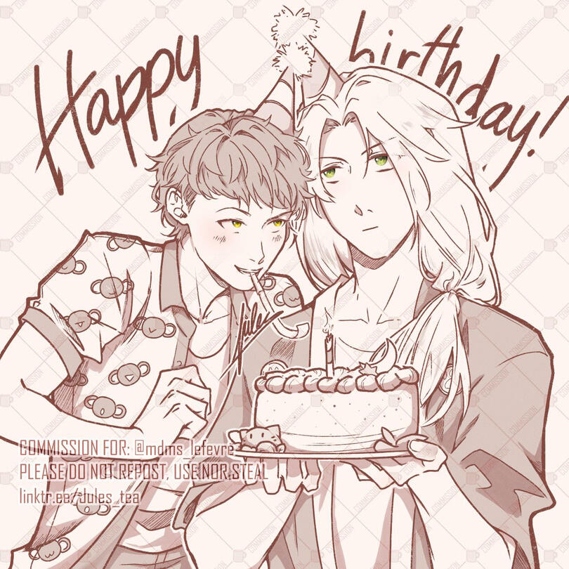 A special B-day (refined sketch)